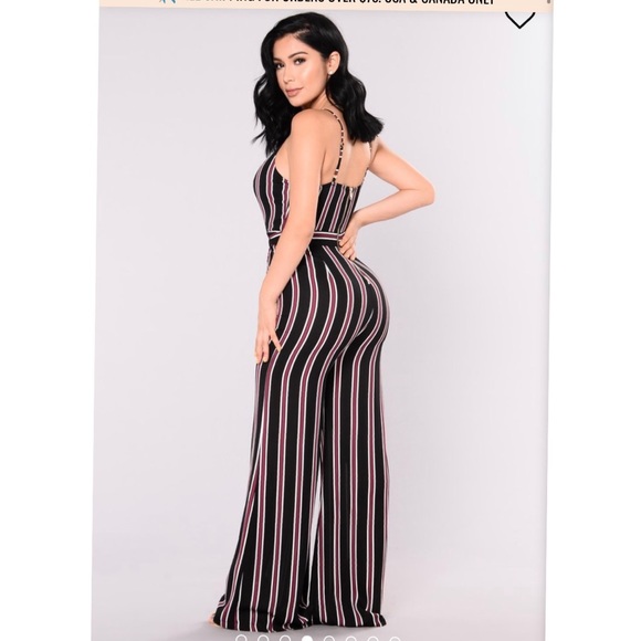 Porter Jumpsuit - Black/Wine - Picture 2 of 2